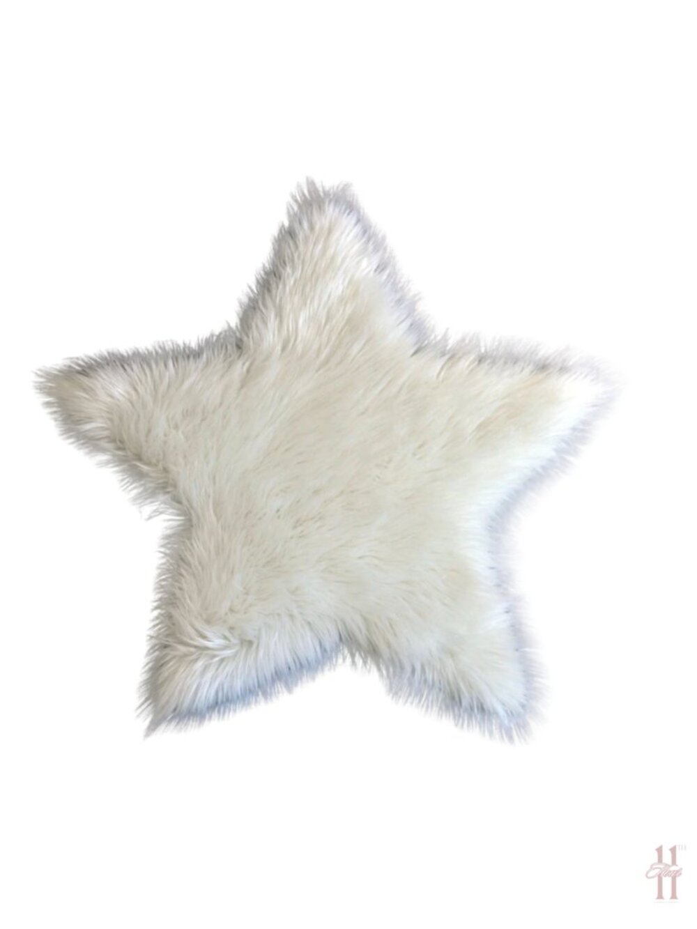 NEW Kroma Carpets Faux Sheepskin White Star Rug 36" x 36"
